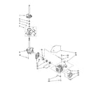 Roper 7MRAS8244MQ0 brake, clutch, gearcase, motor and pump parts diagram