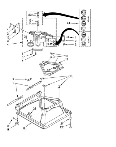 Machine base parts