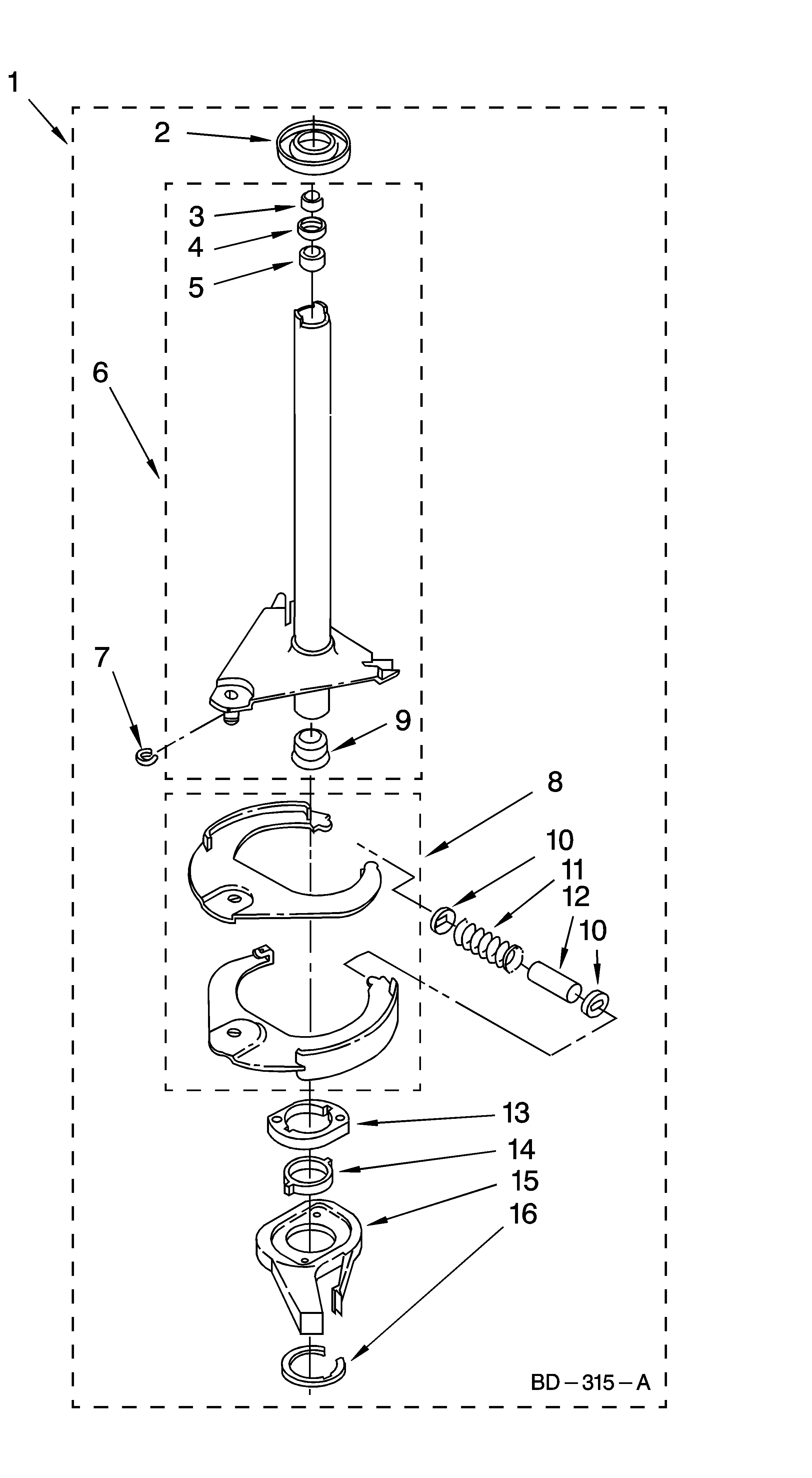 Brake and drive tube parts
