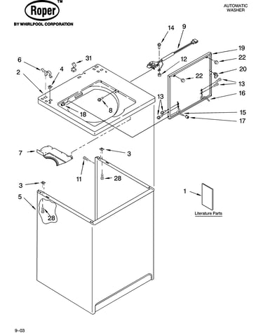 Top and cabinet parts