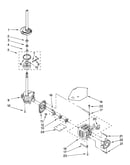 Brake, clutch, gearcase, motor and pump parts