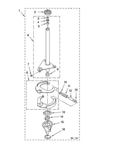 Brake and drive tube parts