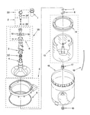 Agitator, basket and tub parts