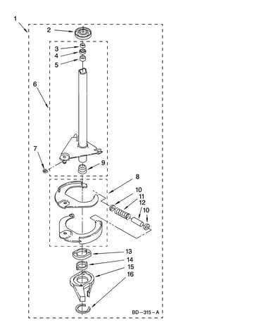Brake and drive tube parts