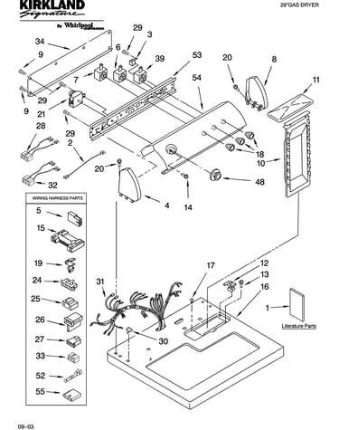 Top and console parts