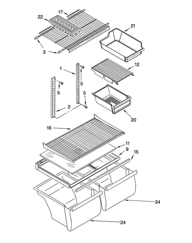 Shelf parts, optional parts