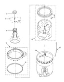 Agitator, basket and tub parts