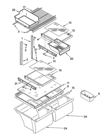 Shelf parts