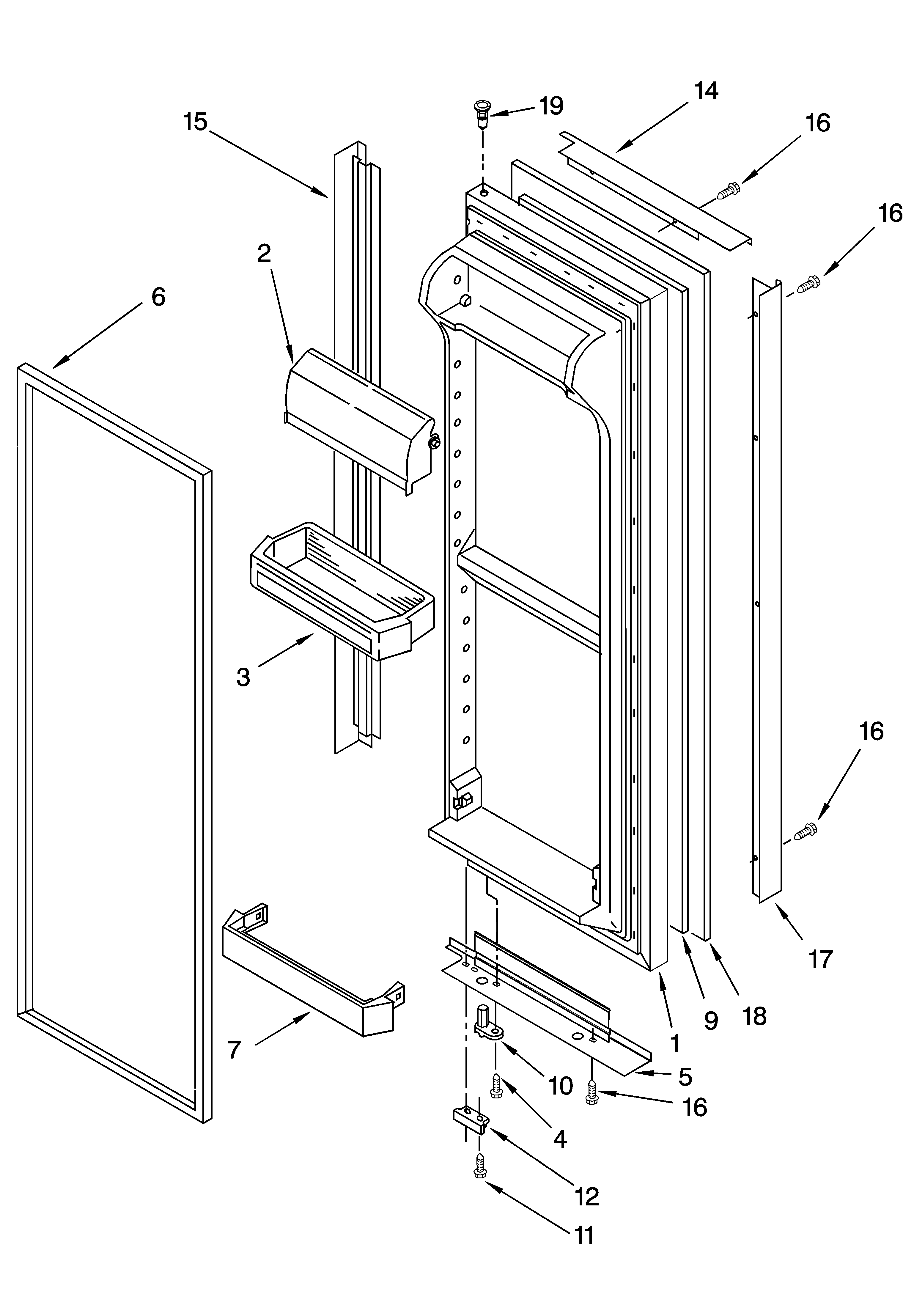 REFRIGERATOR DOOR PARTS