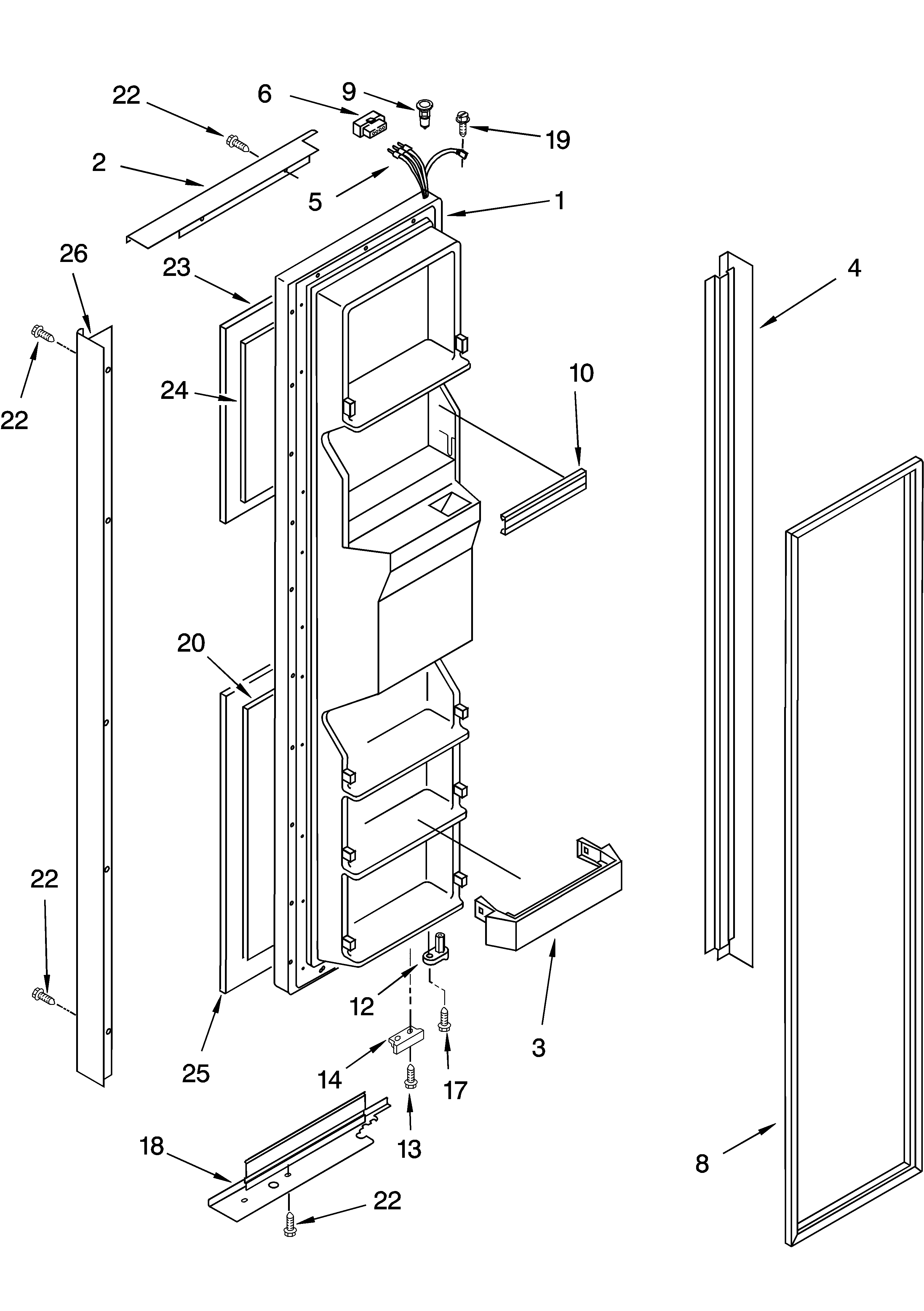 FREEZER DOOR PARTS