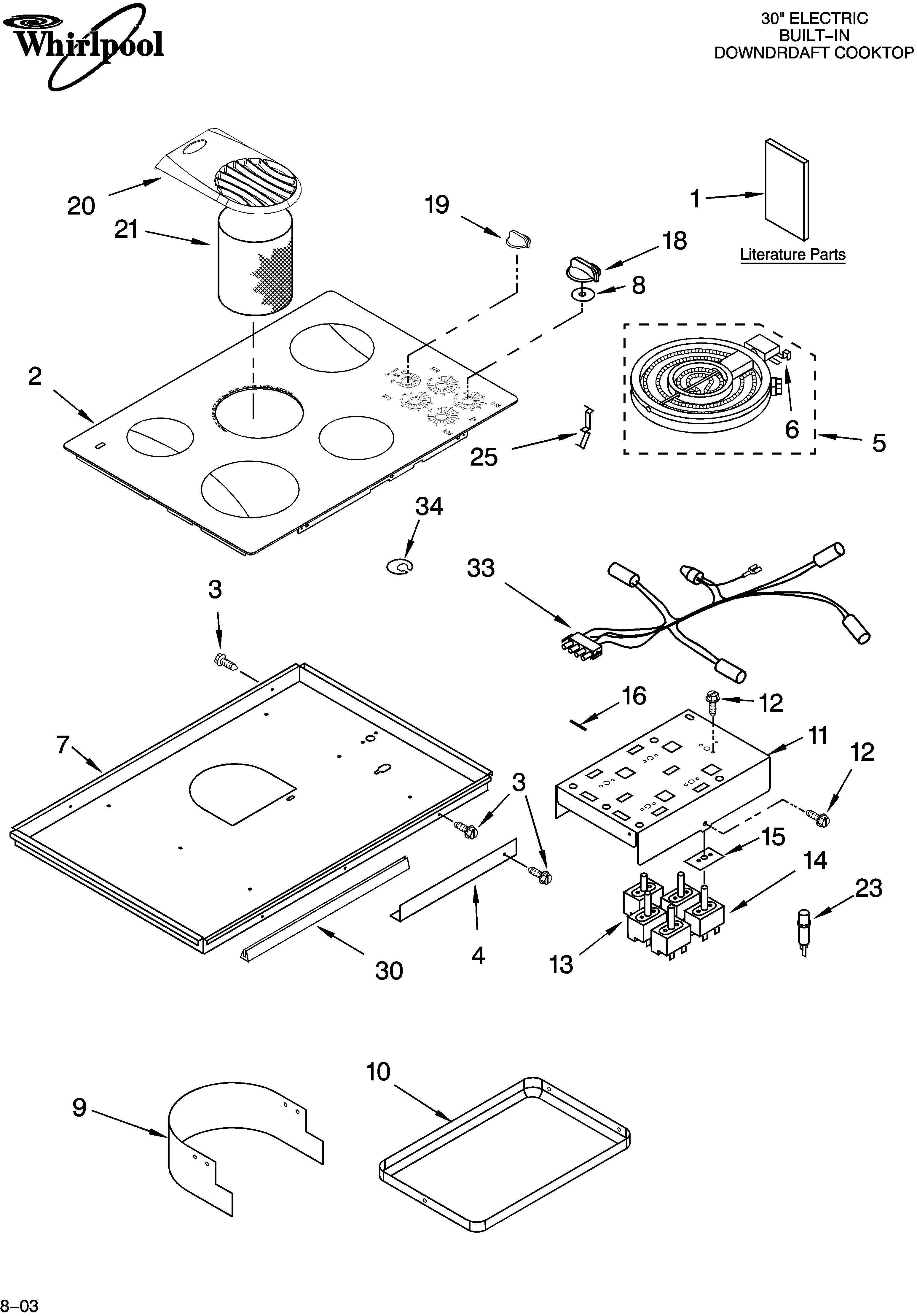 Cooktop parts