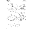 Whirlpool GJD3644LB01 cooktop parts diagram