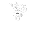 Whirlpool GJD3644LB01 blower unit parts, miscellaneous parts diagram