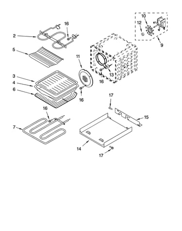 Internal oven parts