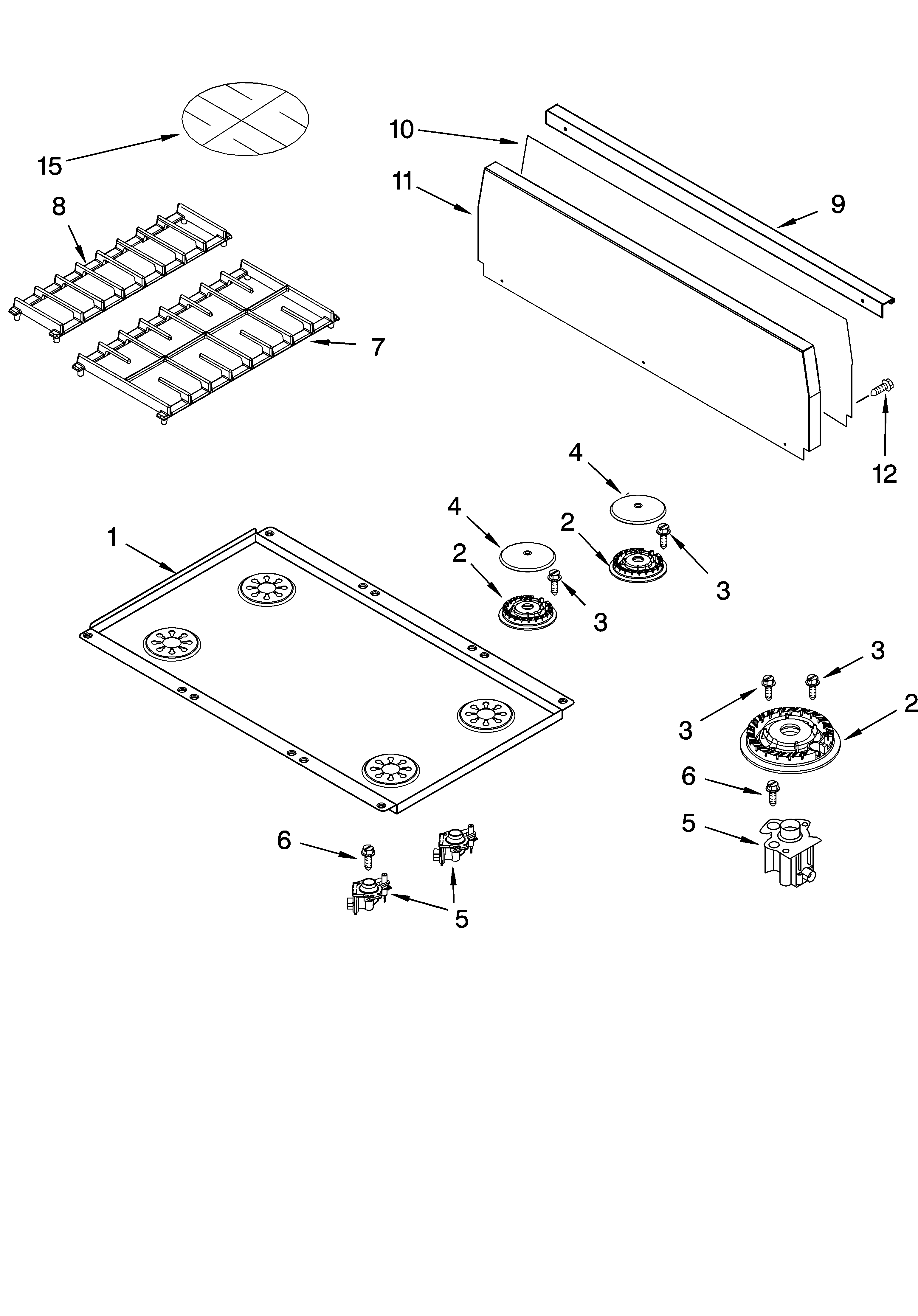 COOKTOP PARTS