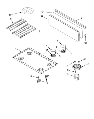 Cooktop parts