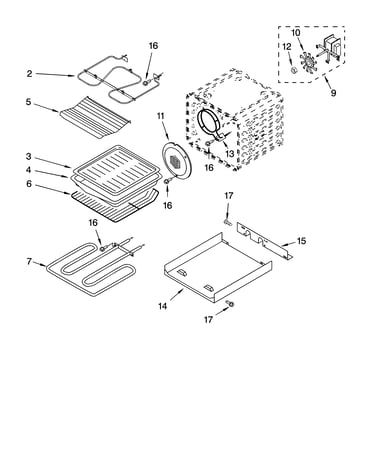 Internal oven parts