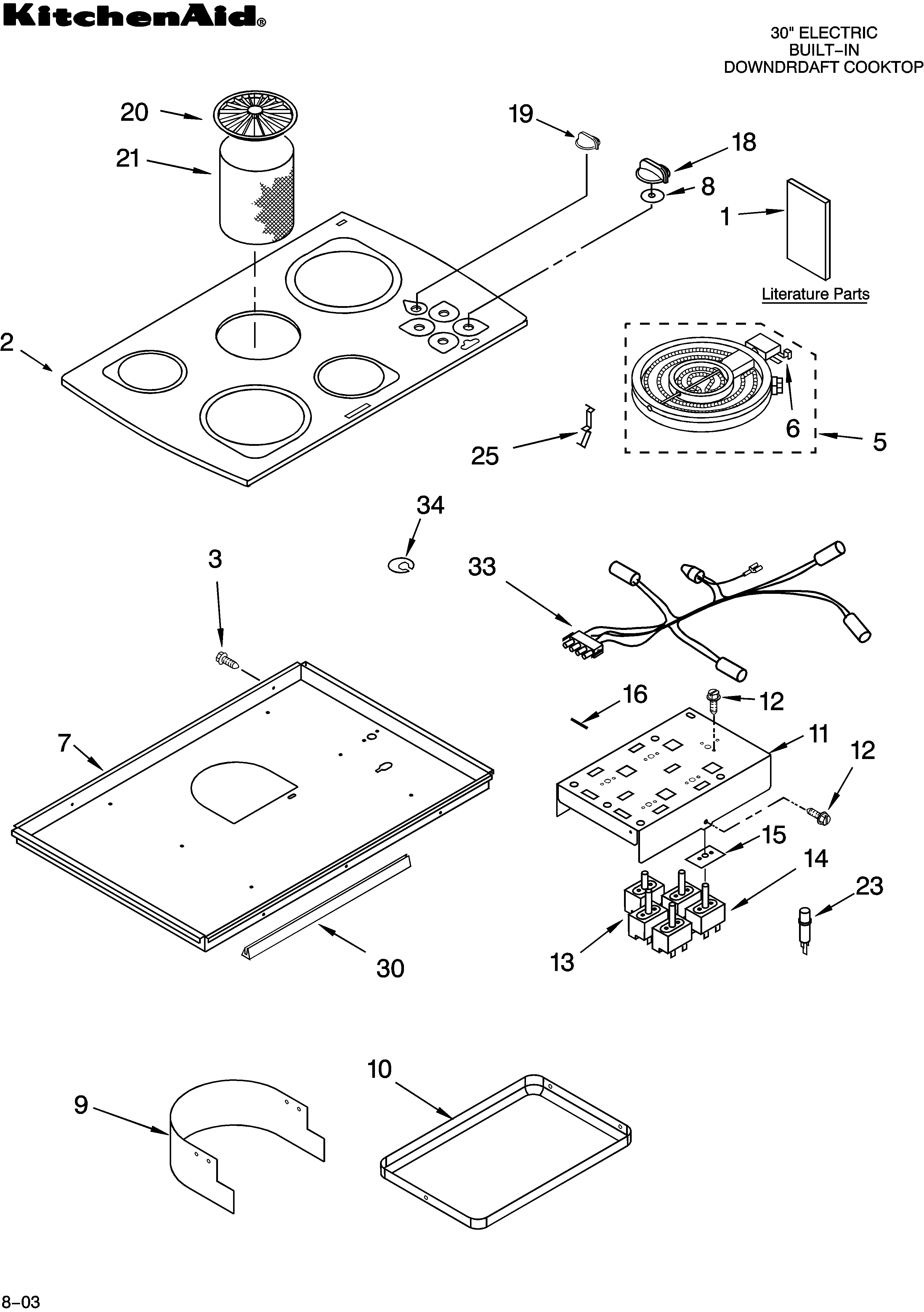 COOKTOP PARTS