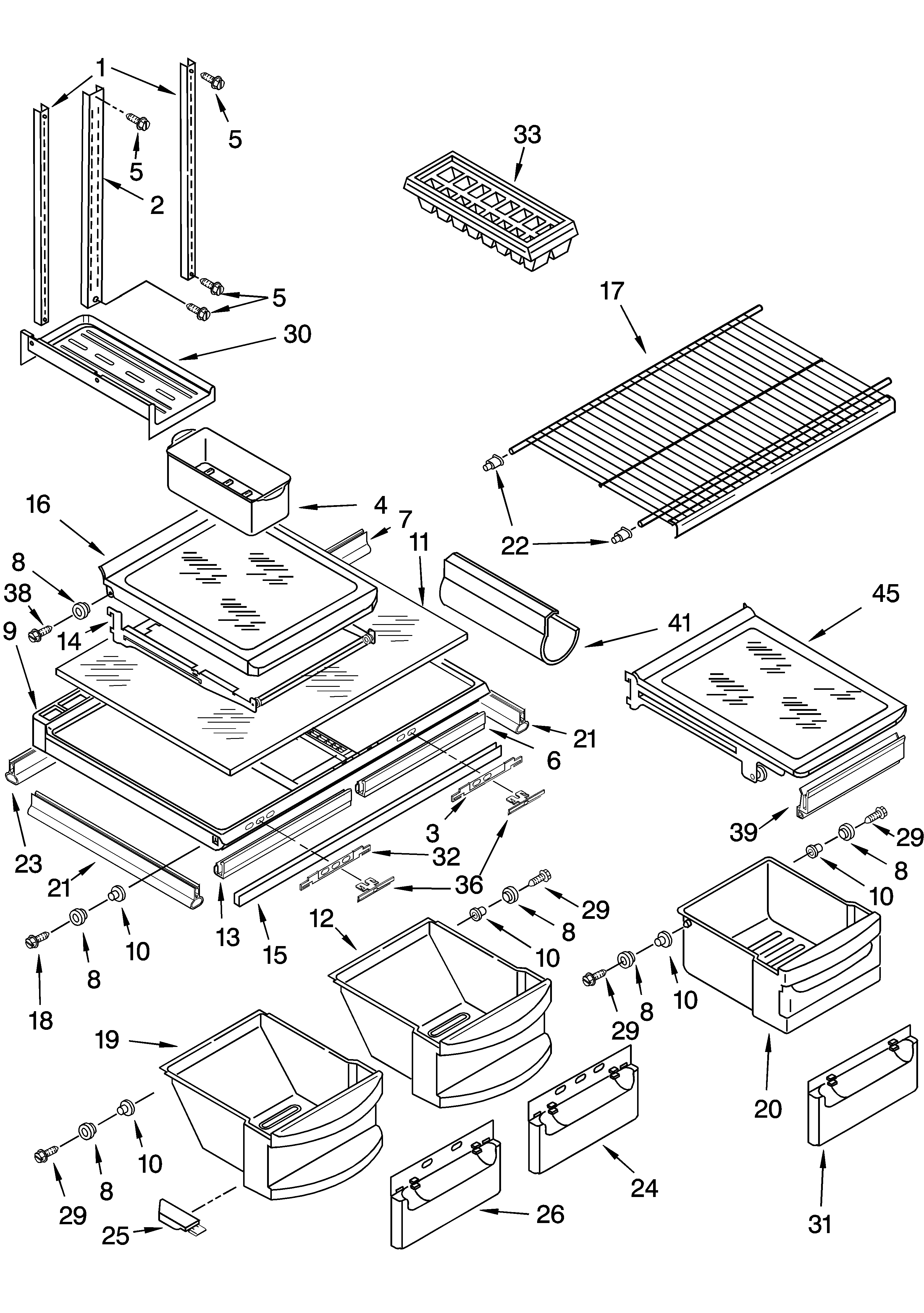 Shelf parts