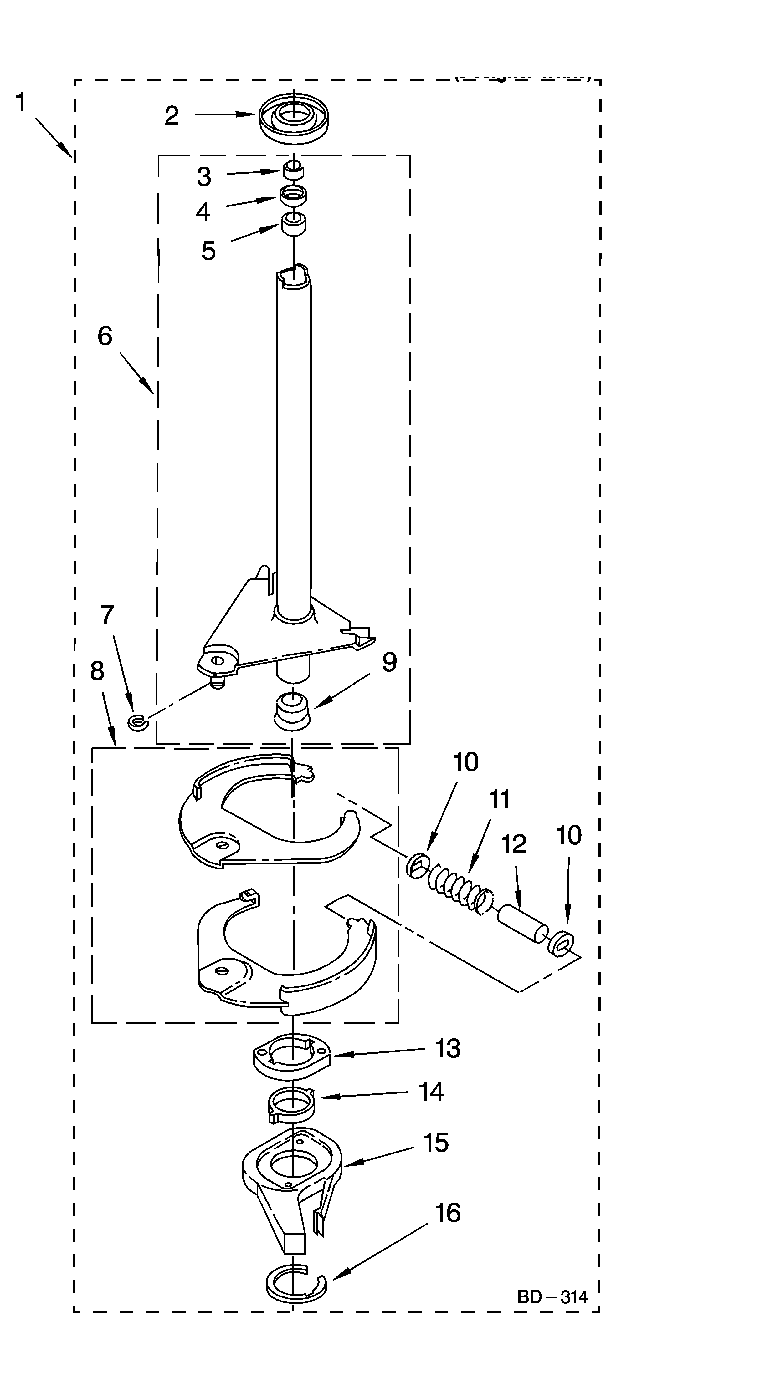 Brake and drive tube parts