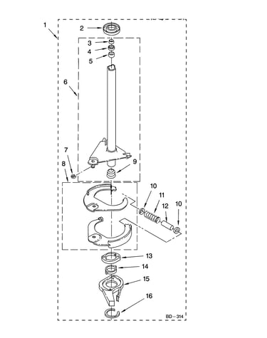 Brake and drive tube parts