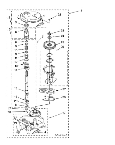 Gearcase parts
