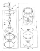 Agitator, basket and tub parts