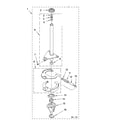 Whirlpool LXR7244JT2 brake and drive tube parts diagram