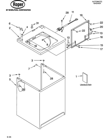 Top and cabinet parts