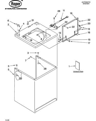 Top and cabinet parts