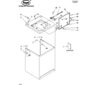 Roper RAS8244LQ1 top and cabinet parts diagram