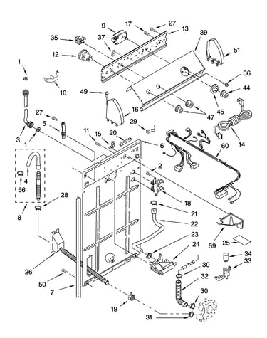 Controls and rear panel parts