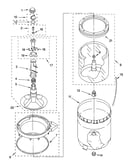 Agitator, basket and tub parts