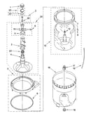 Agitator, basket and tub parts