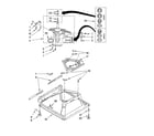 Roper RAX7244KQ1 machine base parts diagram