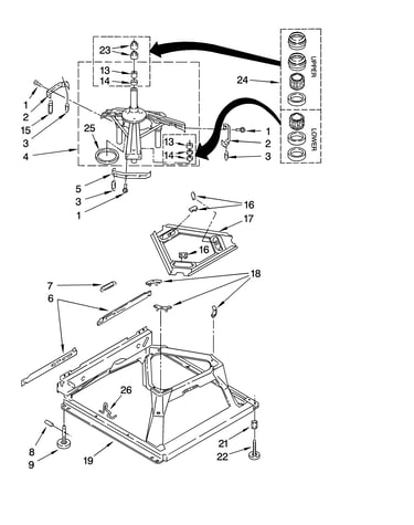 Machine base parts