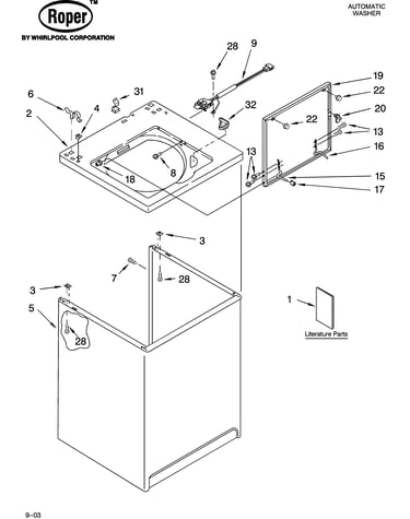 Top and cabinet parts