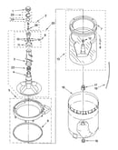 Agitator, basket and tub parts