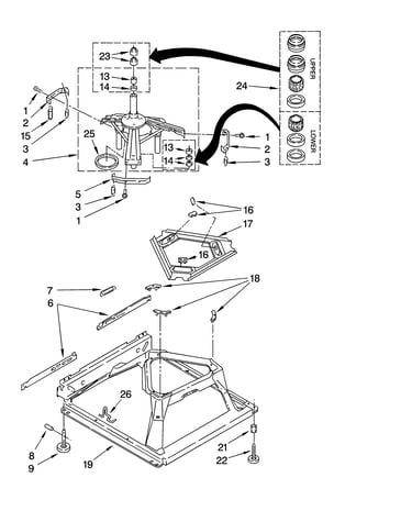 Machine base parts