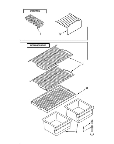 Shelf parts, optional parts