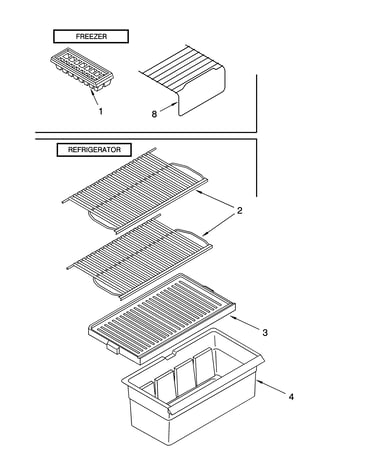 Shelf parts, optional parts