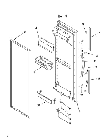 Refrigerator door parts