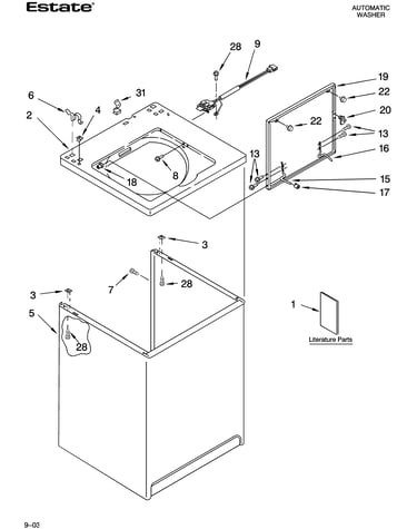 Top and cabinet parts