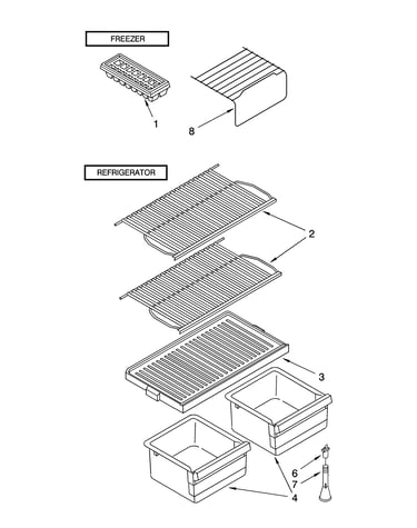 Shelf parts, optional parts