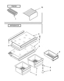Shelf parts, literature and optional parts