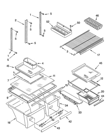 Shelf parts