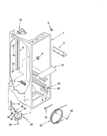 Refrigerator liner parts