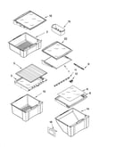 Refrigerator shelf parts