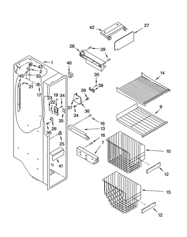 Freezer liner parts