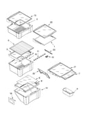Refrigerator shelf parts